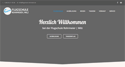 Desktop Screenshot of flugschule-rohrmeier.de